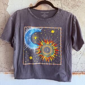 Celestial Sun Moon Graphic T-Shirt